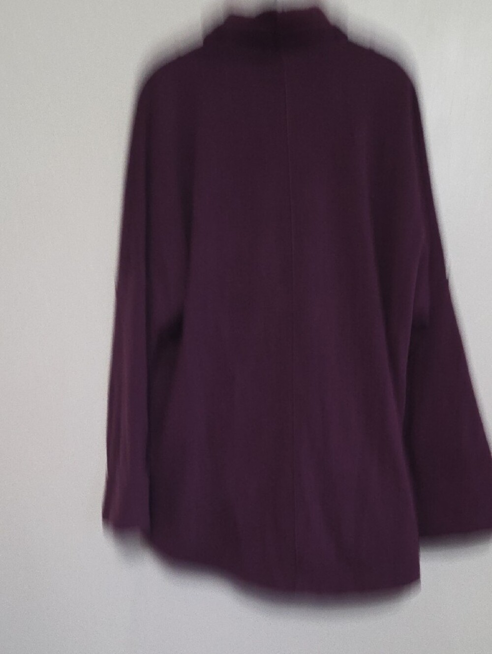 Athleta Women's Plum Thick Faux Furlined Turtleneck Pullover - Picture 9 of 10
